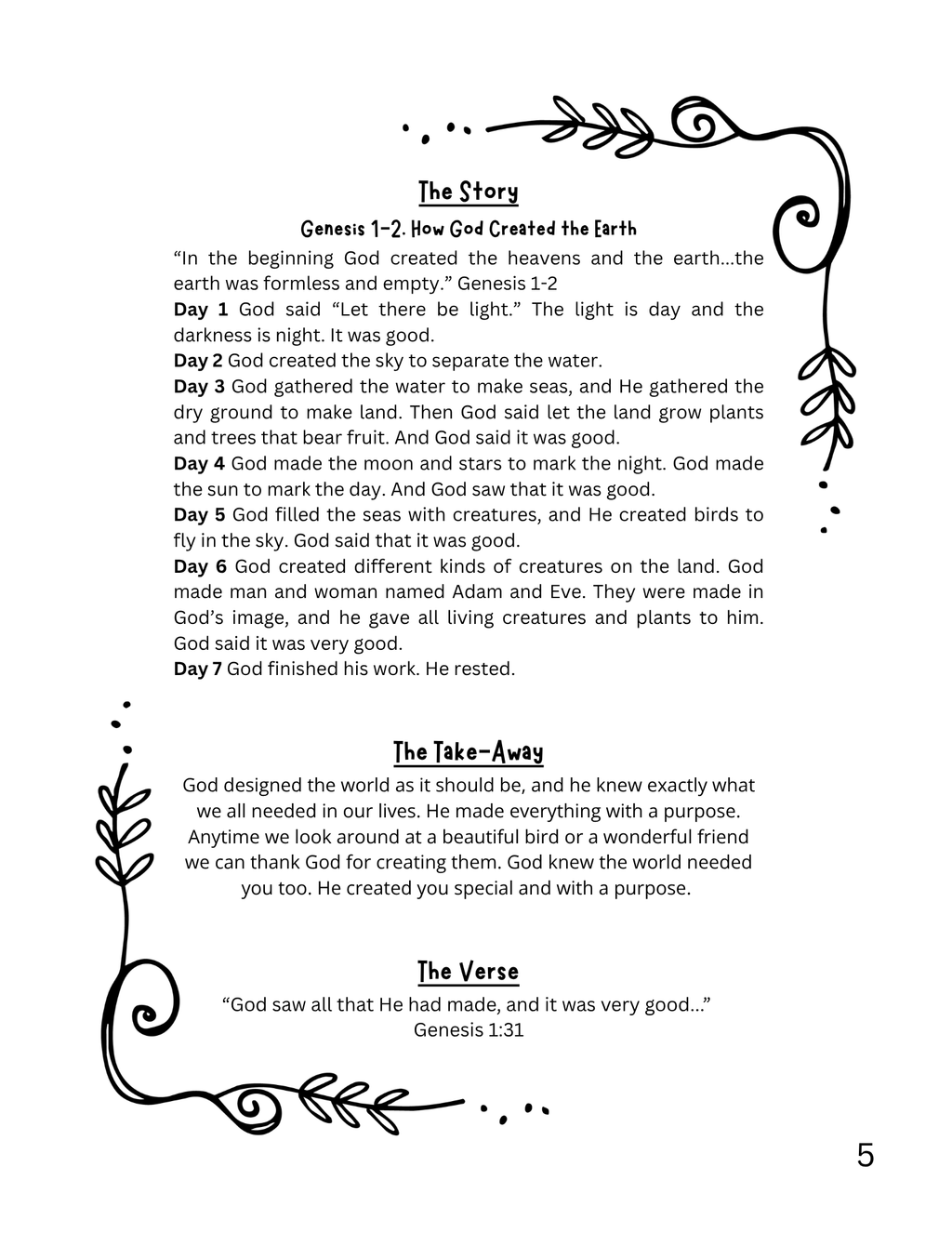 Workbook 1. Genesis-Joshua. Ages 3 & Up