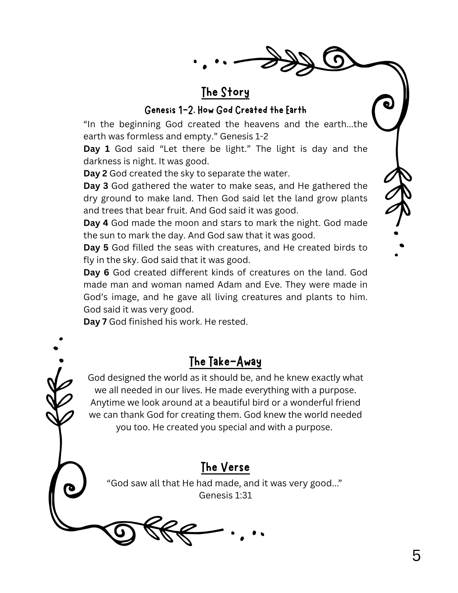 Workbook 1. Genesis-Joshua. Ages 3 & Up